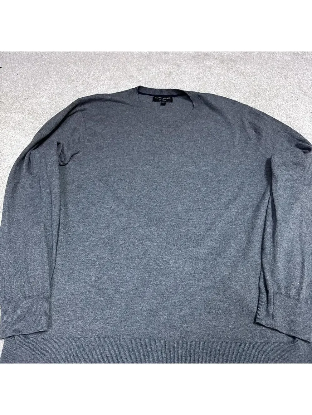 Banana Republic Sweater Men’s Gray Long Sleeve Pullover Size XL